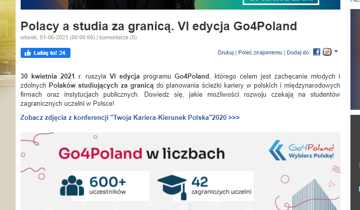 Portal dlaStudenta.pl o Go4Poland
